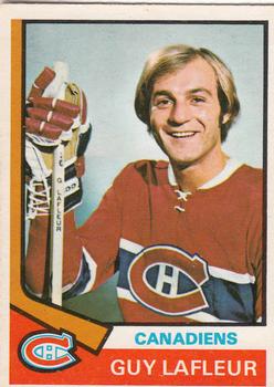 1974-75 O-Pee-Chee #232 Guy Lafleur Front