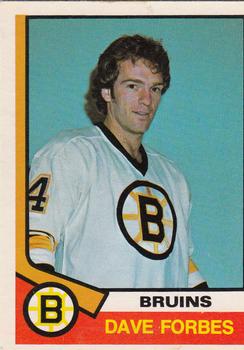 1974-75 O-Pee-Chee #266 Dave Forbes Front