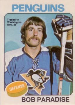 1975-76 O-Pee-Chee #21 Bob Paradise Front