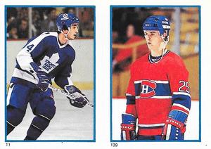 1985-86 O-Pee-Chee Stickers #11 / 139 Dan Daoust / Petr Svoboda Front