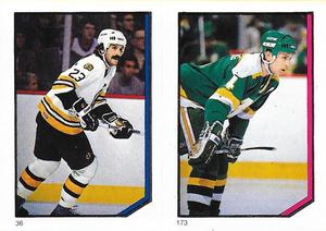 1986-87 O-Pee-Chee Stickers #36 / 173 Charlie Simmer / Craig Hartsburg Front