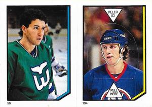 1986-87 O-Pee-Chee Stickers #56 / 194 Kevin Dineen / Mike Bossy Front