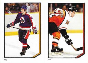 1986-87 O-Pee-Chee Stickers #110 / 243 Thomas Steen / Ron Sutter Front