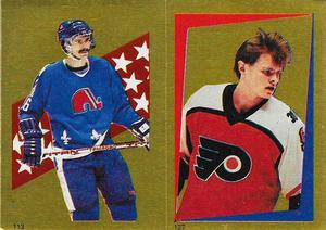 1986-87 O-Pee-Chee Stickers #113 / 127 Michel Goulet / Per-Erik Eklund Front