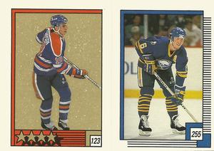 1988-89 O-Pee-Chee Stickers #123 / 255 Craig Simpson / Phil Housley Front