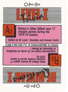 1988-89 O-Pee-Chee Stickers #27 / 156 Steve Kasper / Bernie Nicholls Back