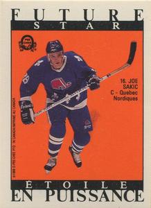 1989-90 O-Pee-Chee Stickers #41 / 185 Joe Sakic / Mario Marois Back