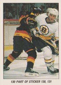 1989-90 O-Pee-Chee Stickers #130 Canucks / Bruins Action Front