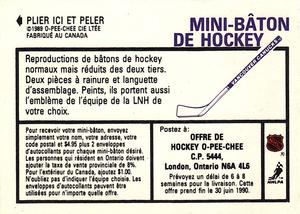 1989-90 O-Pee-Chee Stickers #28 / 166 Randy Burridge / Wayne Gretzky Back
