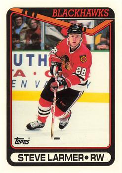 1990-91 Topps - Collector's Edition (Tiffany) #56 Steve Larmer Front