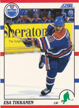 1990-91 Score Hottest and Rising Stars #6 Esa Tikkanen Front