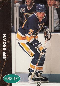 1991-92 Parkhurst French #156 Jeff Brown Front