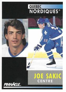 1991-92 Pinnacle French #150 Joe Sakic Front