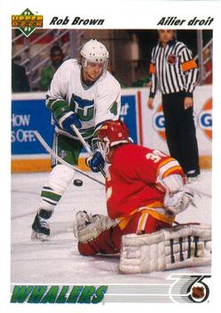 1991-92 Upper Deck French #198 Rob Brown Front