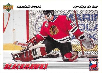 1991-92 Upper Deck French - Euro-Stars #E14 Dominik Hasek Front