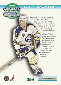 1992-93 Pinnacle Canadian #254 Pat LaFontaine Back