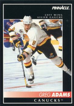 1992-93 Pinnacle Canadian #28 Greg Adams Front