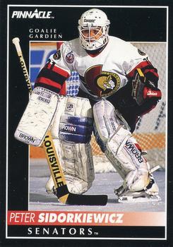 1992-93 Pinnacle Canadian #371 Peter Sidorkiewicz Front