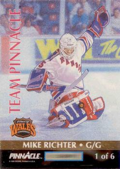 1992-93 Pinnacle Canadian - Team Pinnacle #1 Ed Belfour / Mike Richter Back