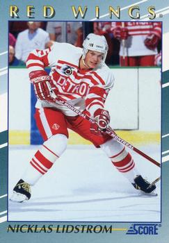 1992-93 Score Young Superstars #11 Nicklas Lidstrom Front