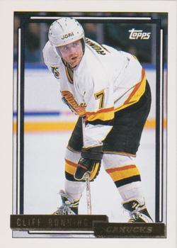 1992-93 Topps - Gold #81 Cliff Ronning Front