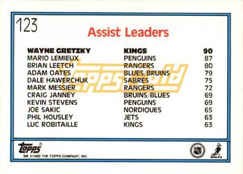 1992-93 Topps - Gold #123 Wayne Gretzky Back