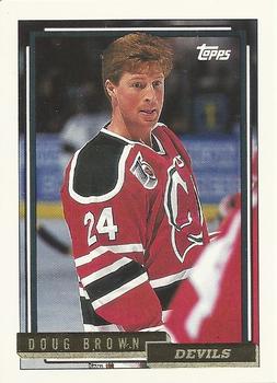 1992-93 Topps - Gold #139 Doug Brown Front