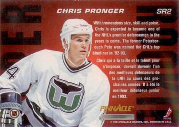 1993-94 Pinnacle Canadian - Super Rookies #SR2 Chris Pronger Back