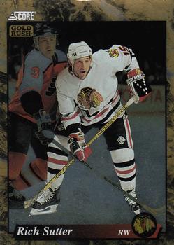 1993-94 Score - Gold Rush #498 Rich Sutter Front