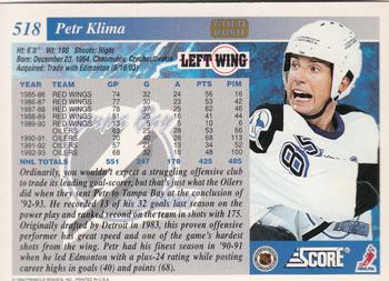 1993-94 Score - Gold Rush #518 Petr Klima Back