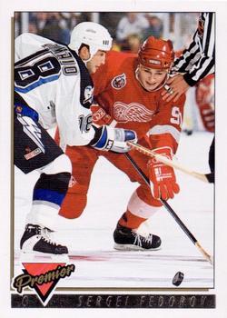 1993-94 Topps Premier - Gold #318 Sergei Fedorov Front