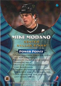 1994-95 Finest - Bowman's Best Blue Veterans #6 Mike Modano Back