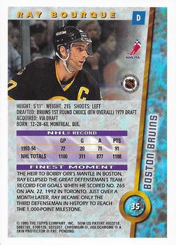 1994-95 Finest - Super Team Winners #35 Ray Bourque Back