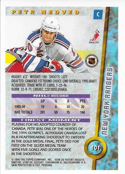 1994-95 Finest - Super Team Winners #101 Petr Nedved Back