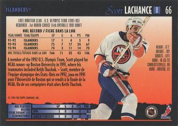 1994-95 O-Pee-Chee Premier - Special Effects #66 Scott Lachance Back