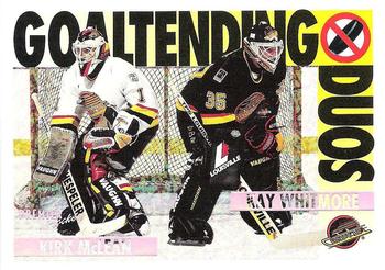 1994-95 O-Pee-Chee Premier - Special Effects #85 Kirk McLean / Kay Whitmore Front