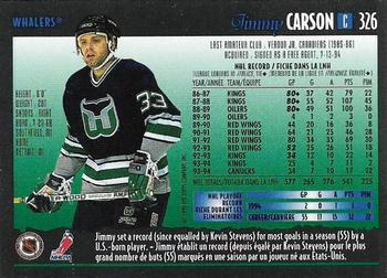 1994-95 O-Pee-Chee Premier - Special Effects #326 Jimmy Carson Back