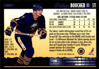 1994-95 O-Pee-Chee Premier - Special Effects #371 Philippe Boucher Back