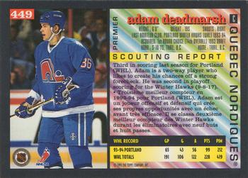 1994-95 O-Pee-Chee Premier - Special Effects #449 Adam Deadmarsh Back