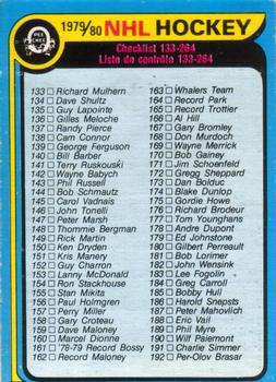 1979-80 O-Pee-Chee #237 Checklist 133-264 Front