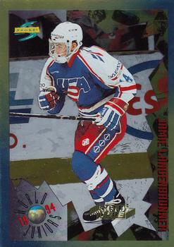 1994-95 Score - Gold Line #211 Jamie Langenbrunner Front