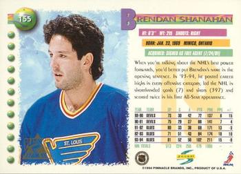 1994-95 Score - Platinum #155 Brendan Shanahan Back