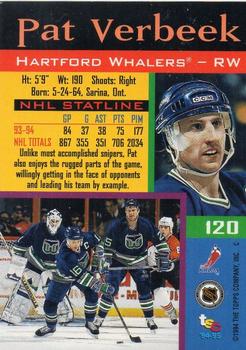 1994-95 Stadium Club - First Day Issue #120 Pat Verbeek Back