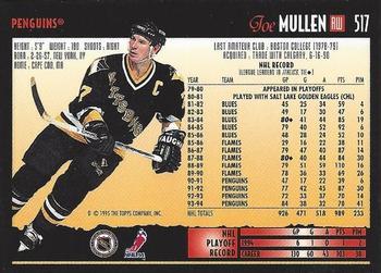 1994-95 Topps Premier - Special Effects #517 Joe Mullen Back