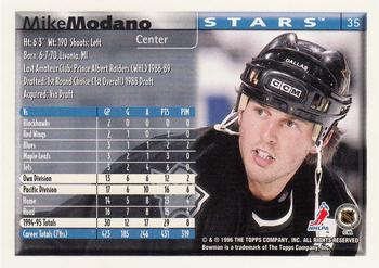 1995-96 Bowman - Foil #35 Mike Modano Back