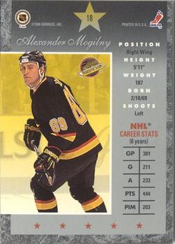 1995-96 Donruss Elite - Die Cuts Uncut #18 Alexander Mogilny Back