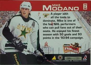 1995-96 Pinnacle - FANtasy #14 Mike Modano Back