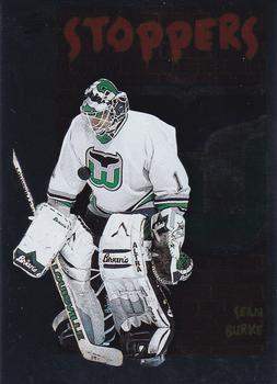 1995-96 Score - Black Ice #320 Sean Burke Front