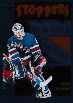 1995-96 Score - Black Ice #321 Mike Richter Front