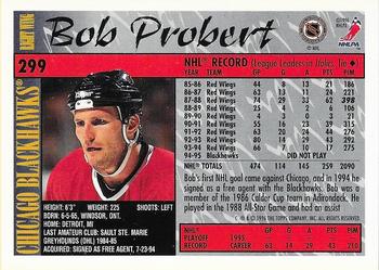 1995-96 Topps - O-Pee-Chee #299 Bob Probert Back